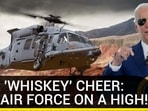 THE 'WHISKEY' CHEER: U.S AIR FORCE ON A HIGH! THE 'WHISKEY' CHEER: U.S AIR FORCE ON A HIGH!