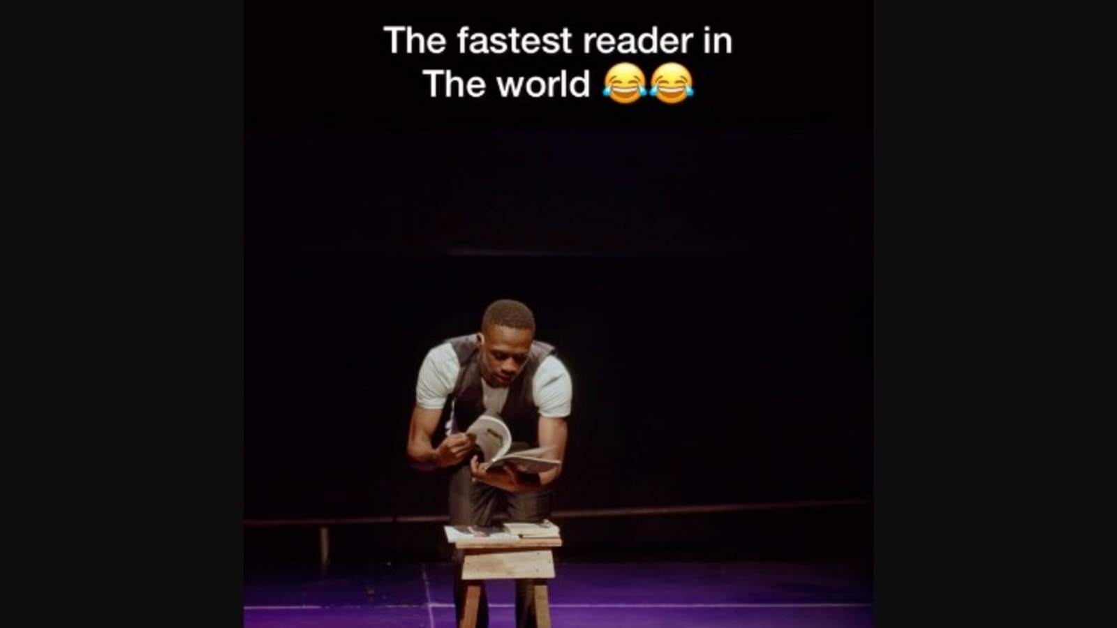 Comedian’s skit on ‘fastest reader in the world’ will leave you in