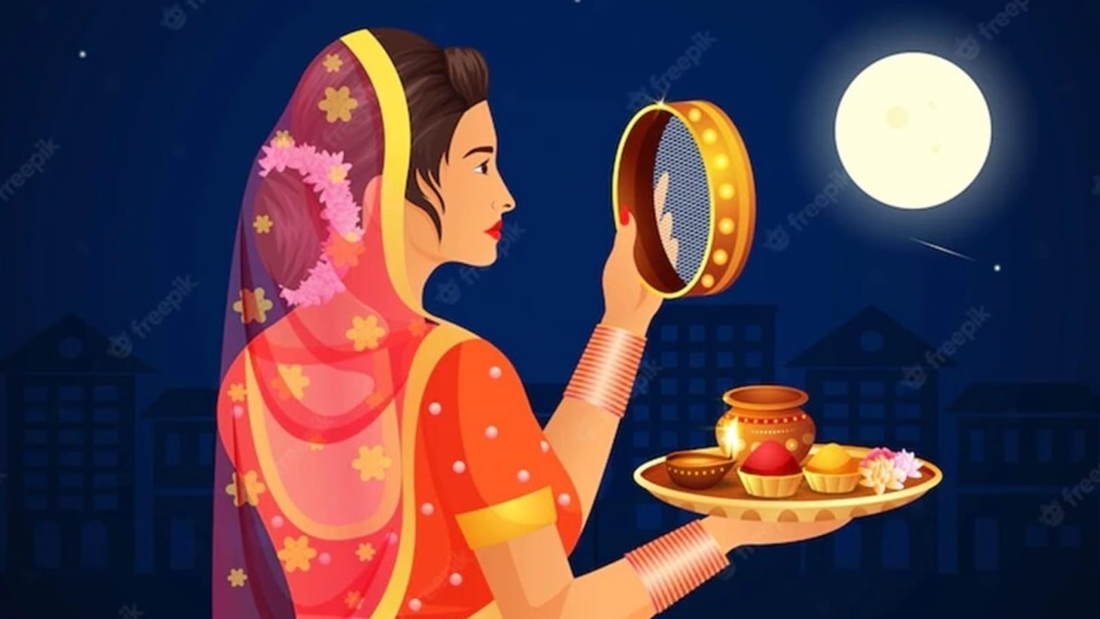 Karwa Chauth 2022 Moonrise Time Live Updates: Hindu women begin Karwa Chauth fast