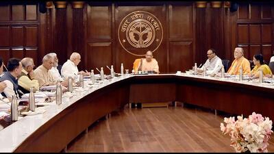 Chief minister Yogi Adityanath chairing a meeting of the Uttar Pradesh cabinet in Lucknow on Thursday. (REPRESENTATIVE IMAGE ) Chief minister Yogi Adityanath chairing a meeting of the Uttar Pradesh cabinet in Lucknow on Thursday. (REPRESENTATIVE IMAGE )