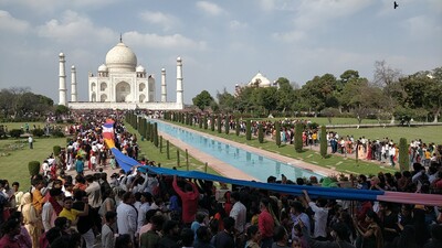 Urs under way at the Taj Mahal. (HT file) Urs under way at the Taj Mahal. (HT file)