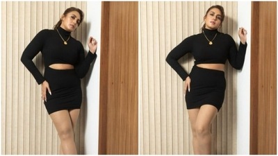 Huma Qureshi has started the promotions for her upcoming film Double XL. A day back, the actor shared a slew of pictures from her promotion diaries on her Instagram profile and gave us fresh fashion goals. In a black ensemble, Huma looked gorgeous as ever as she slayed casual fashion goals. (Instagram/@iamhumaq) Huma Qureshi has started the promotions for her upcoming film Double XL. A day back, the actor shared a slew of pictures from her promotion diaries on her Instagram profile and gave us fresh fashion goals. In a black ensemble, Huma looked gorgeous as ever as she slayed casual fashion goals. (Instagram/@iamhumaq)