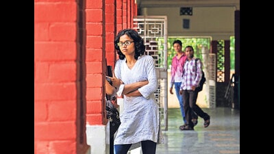 File photo of students at the Delhi University.