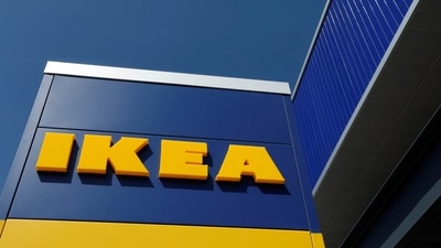 &nbsp;The company's logo is seen at an IKEA store. (REUTERS)