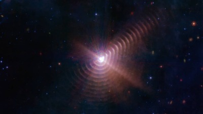 This image from NASA’s James Webb Space Telescope shows 'fingerprint' in space. ( NASA, ESA, CSA, STScI, JPL-Caltech) This image from NASA’s James Webb Space Telescope shows 'fingerprint' in space. ( NASA, ESA, CSA, STScI, JPL-Caltech)
