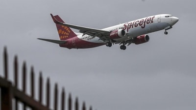 The aircraft was towed to the remote gate and the passengers were safely disembarked. (Bloomberg File Photo) The aircraft was towed to the remote gate and the passengers were safely disembarked. (Bloomberg File Photo)