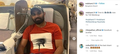 Screenshot of comments in Mohammed Shami's Instagram post Screenshot of comments in Mohammed Shami's Instagram post