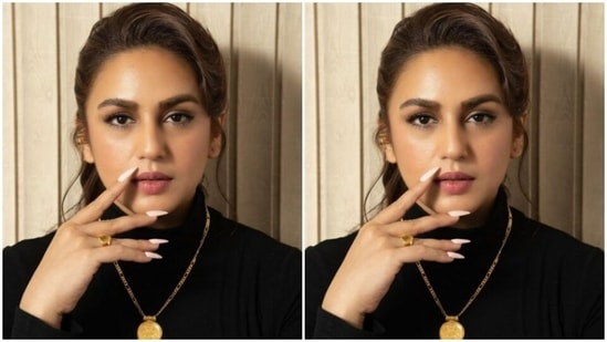 Huma played muse to fashion designer house Superdown and picked the black co-ord set from the shelves of the designer house.(Instagram/@iamhumaq)