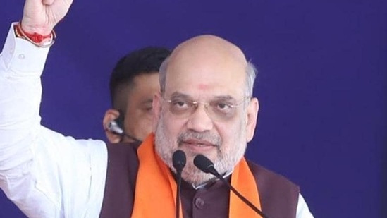 Shah said curfews were a routine occurrence when the Congress ruled Gujarat, but the advent of the Modi dispensation in the state ensured that those days are gone now.&nbsp;(Twitter/BJP4Gujarat)