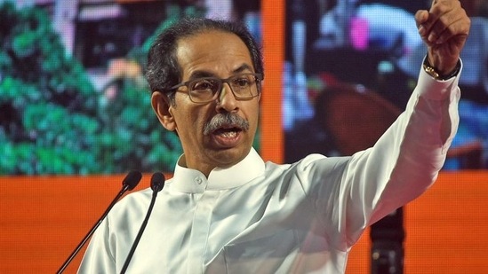 (File) Uddhav Thackeray addresses party's Gatpramukh rally, at Nesco Complex, in Mumbai. (ANI) 