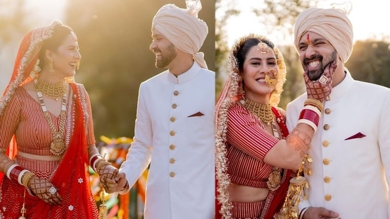 Sheetal Thakur: Sheetal Thakur tied the knot with Death in The Gunj actor Vikrant Massey On February 14 after dating for almost seven years.(Instagram/@sheetalthakur)
