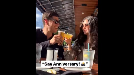 Screengrab from the video that the kid took, in an attempt to hilariously take some anniversary photos for their parents.&nbsp;(Instagram/@bethanyciotola)