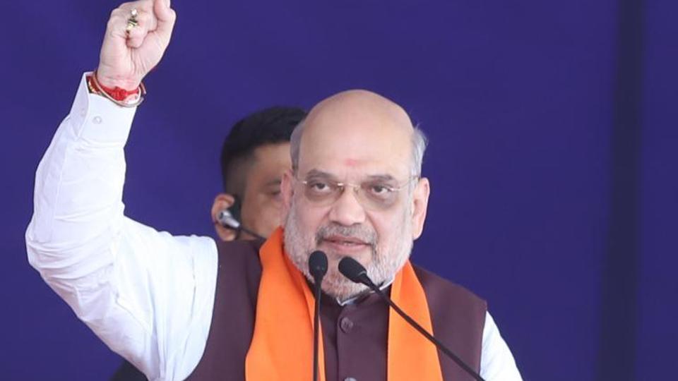 Shah said curfews were a routine occurrence when the Congress ruled Gujarat, but the advent of the Modi dispensation in the state ensured that those days are gone now. (Twitter/BJP4Gujarat) Shah said curfews were a routine occurrence when the Congress ruled Gujarat, but the advent of the Modi dispensation in the state ensured that those days are gone now. (Twitter/BJP4Gujarat)