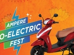 Ampere's e-scooter is among those on which deals are being offered (Image used only for representation) Ampere's e-scooter is among those on which deals are being offered (Image used only for representation)