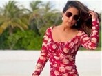 Hina Khan is an absolute fashionista. The actor keeps sharing fashion inspo with her fans in the form of pictures from her fashion diaries. A day back, Hina shared a slew of pictures of herself looking at the sun going down behind the sea. Hina, with the pictures, also gave us fresh fashion goals as she looked ravishing as ever in a perfect summer dress.(Instagram/@realhinakhan)