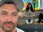 Hrithik Roshan shared a photo with Saba Azad. Hrithik Roshan shared a photo with Saba Azad.