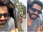 Varun Dhawan in an Autorickshaw.&nbsp;