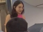 Videos of Sara Ali Khan and Shubman Gill from a hotel and a flight were shared online. Videos of Sara Ali Khan and Shubman Gill from a hotel and a flight were shared online. 