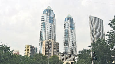 Mumbai, India - October 14, 2022: The Imperial twin-tower residential complex, at Tardeo, in Mumbai, India, on Friday, October 14, 2022. (Photo by Anshuman Poyrekar/ Hindustan Times) (Anshuman Poyrekar/HT PHOTO) Mumbai, India - October 14, 2022: The Imperial twin-tower residential complex, at Tardeo, in Mumbai, India, on Friday, October 14, 2022. (Photo by Anshuman Poyrekar/ Hindustan Times) (Anshuman Poyrekar/HT PHOTO)