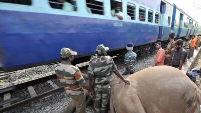 After the accident, the train continued its journey and loco pilots informed nearby stations about the mishap. (PTI) After the accident, the train continued its journey and loco pilots informed nearby stations about the mishap. (PTI)