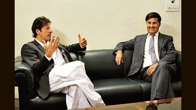 Author Sharat Sabharwal (R) with former PM of Pakistan, Imran Khan (ANI) Author Sharat Sabharwal (R) with former PM of Pakistan, Imran Khan (ANI)
