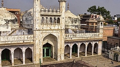 On September 22, the Varanasi district court asked the Gyanvapi mosque management to file its objections to the plea for carbon dating of the structure claimed to be a “Shivling” found inside the complex by the next date of hearing in the matter (PTI) On September 22, the Varanasi district court asked the Gyanvapi mosque management to file its objections to the plea for carbon dating of the structure claimed to be a “Shivling” found inside the complex by the next date of hearing in the matter (PTI)