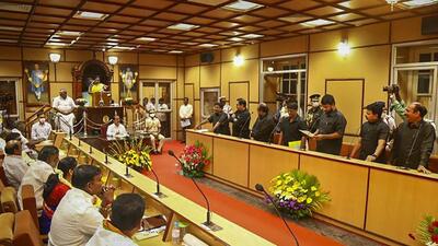 Of the eight, the governor gave her assent to only one bill – Telangana Goods and Services Tax (Amendment) Bill, 2022, seeking inclusion of some more items under the purview of GST as per a decision taken at a GST council meeting held by the Union finance ministry in June. (HT File Photo) Of the eight, the governor gave her assent to only one bill – Telangana Goods and Services Tax (Amendment) Bill, 2022, seeking inclusion of some more items under the purview of GST as per a decision taken at a GST council meeting held by the Union finance ministry in June. (HT File Photo)
