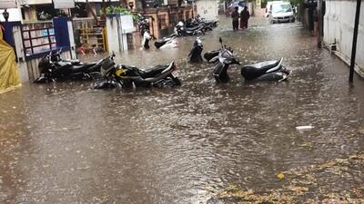 Vehicles submerged in water at Deccan on Friday. (HT PHOTO) Vehicles submerged in water at Deccan on Friday. (HT PHOTO)