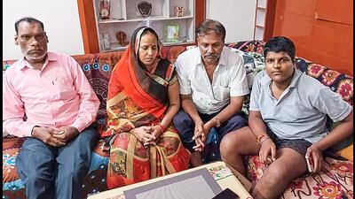 Agra: Family members of Shubham Garg, a 28-year-old Indian student and IIT-Madras alumni who was attacked with a knife by a man in Australia, at their residence in Agra, Friday (PTI) Agra: Family members of Shubham Garg, a 28-year-old Indian student and IIT-Madras alumni who was attacked with a knife by a man in Australia, at their residence in Agra, Friday (PTI)