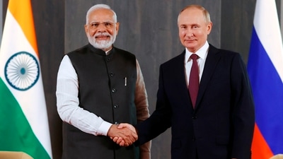 Prime Minister Narendra Modi and Russian President Vladimir Putin. Prime Minister Narendra Modi and Russian President Vladimir Putin.
