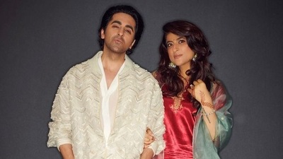 Ayushmann Khuranna with Tahira Kashyap. Ayushmann Khuranna with Tahira Kashyap. 