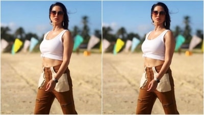 Sunny played muse to the fashion designer house Freakins and picked a summer co-ord set for the pictures. (Instagram/@sunnyleone) Sunny played muse to the fashion designer house Freakins and picked a summer co-ord set for the pictures. (Instagram/@sunnyleone)