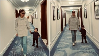 Kareena Kapoor and Jehangir are the most fashionable mom-son duo. Here's proof (Instagram/@kareenakapoorkhan) Kareena Kapoor and Jehangir are the most fashionable mom-son duo. Here's proof (Instagram/@kareenakapoorkhan)
