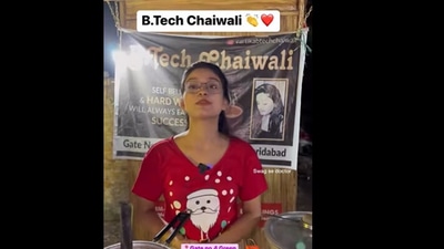 The woman opened her own tea stall. (Instagram/@swagsedoctorofficial) The woman opened her own tea stall. (Instagram/@swagsedoctorofficial)