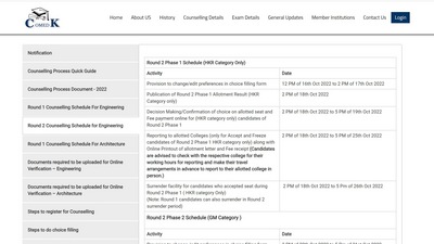 COMDEK UGCET 2022 round 2 counselling schedule released at comedk.org COMDEK UGCET 2022 round 2 counselling schedule released at comedk.org