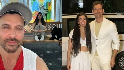 Hrithik Roshan shared a photo with Saba Azad. Hrithik Roshan shared a photo with Saba Azad. 