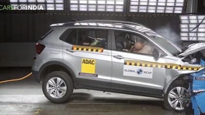 A screengrab from video of the crash test (Image courtesy: twitter.com/GlobalNCAP) A screengrab from video of the crash test (Image courtesy: twitter.com/GlobalNCAP)