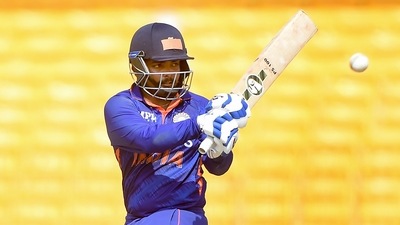 Prithvi Shaw plays a shot during the 2nd unofficial ODI cricket match between India A and New Zealand A (PTI) Prithvi Shaw plays a shot during the 2nd unofficial ODI cricket match between India A and New Zealand A (PTI)
