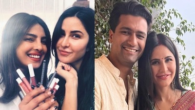 Priyanka Chopra reacted to Katrina Kaif's pictures with Vicky Kaushal on Karwa Chauth. Priyanka Chopra reacted to Katrina Kaif's pictures with Vicky Kaushal on Karwa Chauth. 