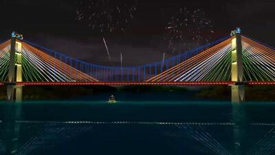 The bridge across the Krishna river would be second of its kind in the world and first in India. (HT Photos)