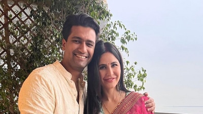 Katrina Kaif and Vicky Kaushal celebrated their first Karwa Chauth. They got married in December last year. The couple rang in the day with his parents. Katrina Kaif and Vicky Kaushal celebrated their first Karwa Chauth. They got married in December last year. The couple rang in the day with his parents.