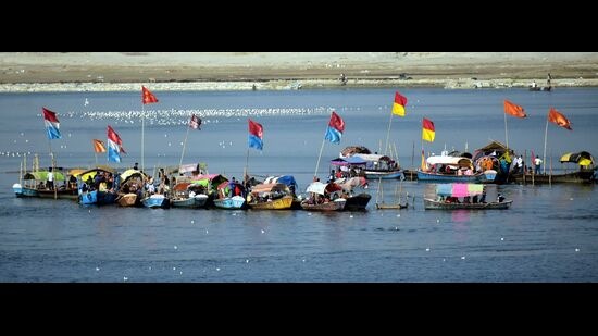 The Sangam in Prayagraj. (HT File) The Sangam in Prayagraj. (HT File)