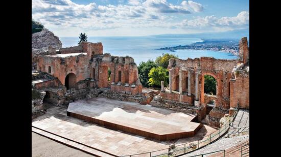 There were centuries of history in Taormina, like the ancient Greek theatre There were centuries of history in Taormina, like the ancient Greek theatre