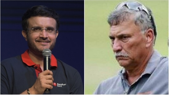 Sourav Ganguly; Roger Binny(HT/File)