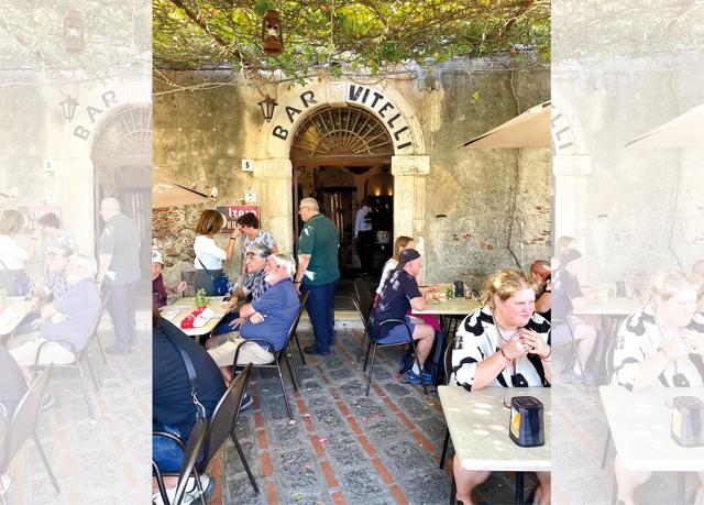 The bar from The Godfather. The film’s unit stayed in Taormina