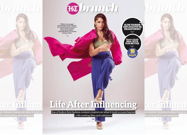 Santoshi Shetty on the cover of HT Brunch Santoshi Shetty on the cover of HT Brunch