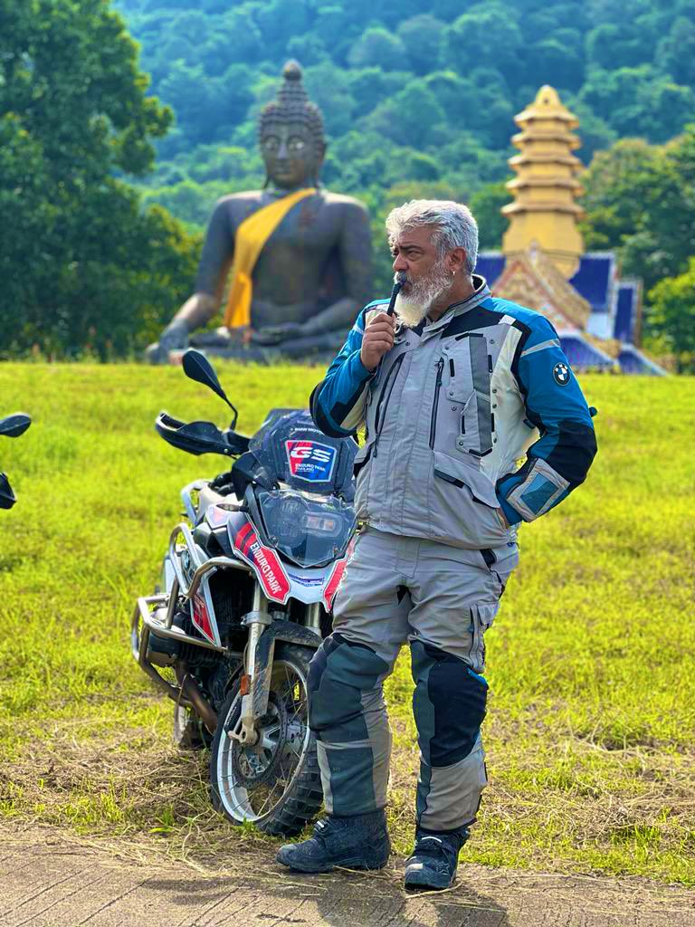Actor Ajith on a biking trip in Thailand. Actor Ajith on a biking trip in Thailand. 
