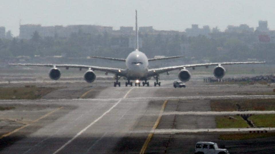 File photo of the Airbus A380 in Mumbai. (HT Photo) File photo of the Airbus A380 in Mumbai. (HT Photo)