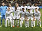 Real Madrid's team players pose for a picture before the Champions League group F soccer match between Shakhtar Donetsk and Real Madrid at Polish Army Stadium stadium in Warsaw.(AP) Real Madrid's team players pose for a picture before the Champions League group F soccer match between Shakhtar Donetsk and Real Madrid at Polish Army Stadium stadium in Warsaw.(AP)