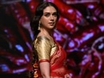 Aditi Rao Hydari walked the ramp in a silk lehenga at the Lakme Fashion Week on Saturday. She was last seen in Tamil film Hey Sinamike and will next be seen in the web series, Heeramandi. She reportedly have another web show in the pipeline, titled Jubilee. (Varinder Chawla)